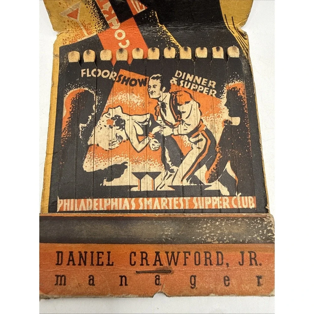 The Philadelphian Hotel Mirror Room Matchbook Unused